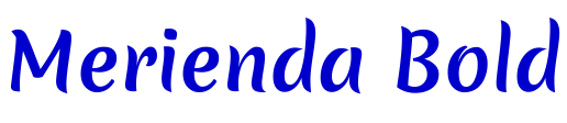 Merienda Bold шрифт